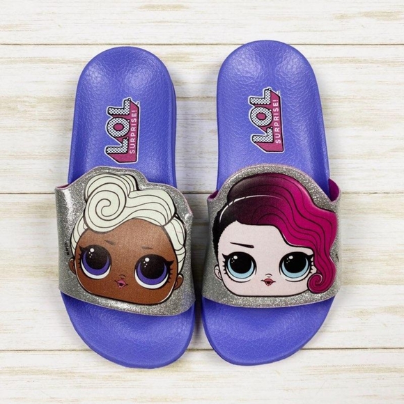 Lol surprise purple slide sandals - Picture 2 of 5